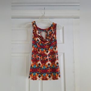 Xhilaration Colorful Patterned Tank Top